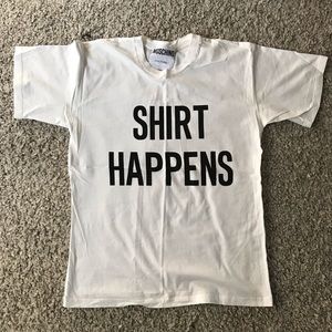 Authentic Moschino SHIRT HAPPENS Oversized T Shirt